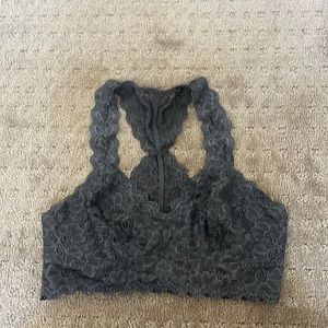 Felina Lingerie Gray Racerback Bralette